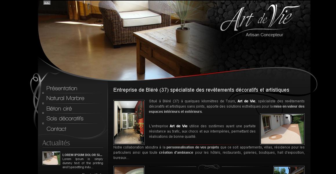 Art de Vie, sp�cialiste des rev�tements de sols d�coratifs et artistiques